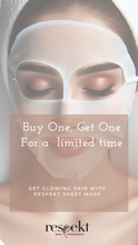 [BUY 1 GET 1 FREE] RESPEKT Facial Sheet Masks: Pore Tightening, Collagen Boost